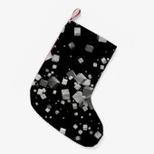 Kleurrijke kubussen 4 kleine kerstsok (Voorkant (Hangend))