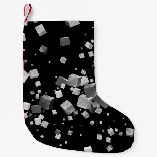 Kleurrijke kubussen 4 kleine kerstsok (Voorkant)