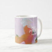 Kleurrijke Kunst Beste Mama Moederdag Foto Gift Koffiemok (Voorkant rechts)