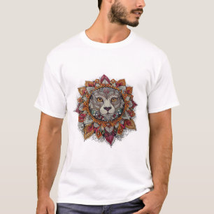 Kleurrijke kunst - Boho Spiritueel bloemmotief ont T-shirt