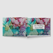 Kleurrijke kunst bruiloft gastenboek (Volledig)