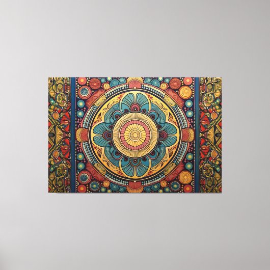 Kleurrijke kunst canvas print (Voorkant)