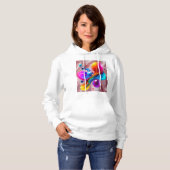 Kleurrijke Kunst Hoodie (Voorkant volledig)
