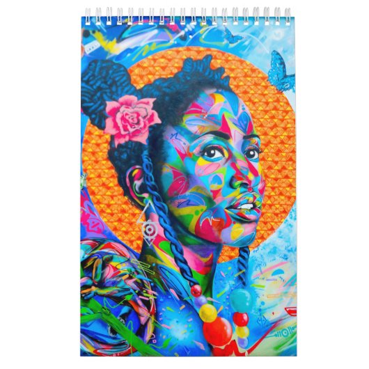 Kleurrijke kunst kalender (Hoes)
