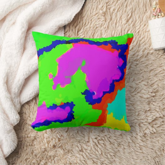 Kleurrijke kunst Meerkleurig Abstract Spat 2020 Co Kussen (Deken)