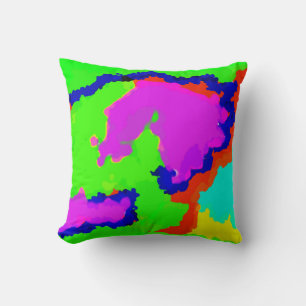 Kleurrijke Kunst Meerkleurig Abstract Spat 2020 Co Kussen