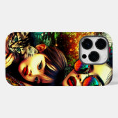 Kleurrijke kunst Moeder en dochter Aziatische bloe Case-Mate iPhone Case (Achterkant (horizontaal))
