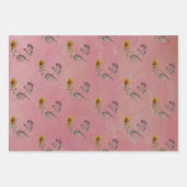 KLEURRIJKE KUNST PALLETBLOEMEN INPAKPAPIER VEL (Voorkant 3)