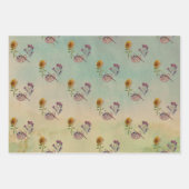 KLEURRIJKE KUNST PALLETBLOEMEN INPAKPAPIER VEL (Voorkant 2)