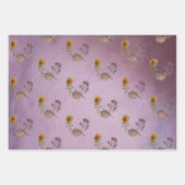 KLEURRIJKE KUNST PALLETBLOEMEN INPAKPAPIER VEL (Voorkant)