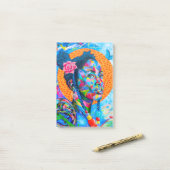 Kleurrijke kunst post-it® notes (Op bureau)