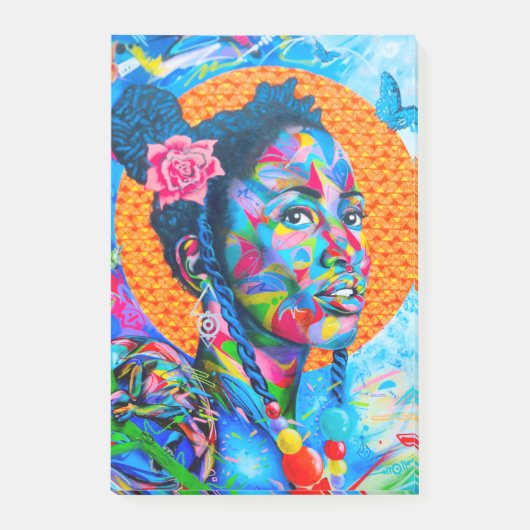 Kleurrijke kunst post-it® notes (Voorkant)