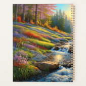Kleurrijke Kunst van Bosbloemen Planner (Achterkant)