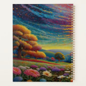 Kleurrijke Kunst van Weidebloemen Planner (Achterkant)
