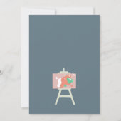 Kleurrijke kunst verfkwast Afstuderen Kaart (Achterkant)