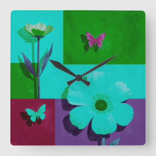 Kleurrijke Kunst Wandklok