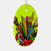 Kleurrijke kunstartikelen keramisch ornament (Rechts)