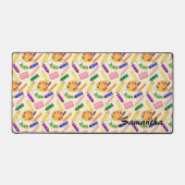 Kleurrijke kunstbenodigdheden bureaumat (Voorkant)