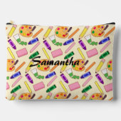 Kleurrijke kunstbenodigdheden etui (Voorkant)