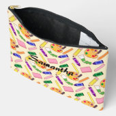 Kleurrijke kunstbenodigdheden etui (Open)