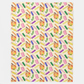Kleurrijke kunstbenodigdheden fleece deken (Voorkant)