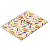 Kleurrijke kunstbenodigdheden notitieboek (Linkerzijde)