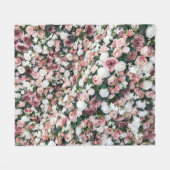 Kleurrijke kunstbloemen: levendige achtergrond fleece deken (Voorkant (Horizontaal))