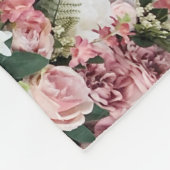 Kleurrijke kunstbloemen: levendige achtergrond fleece deken (Hoek)