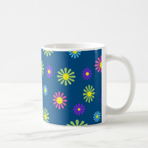 Kleurrijke kunstbloemen voor pop koffiemok