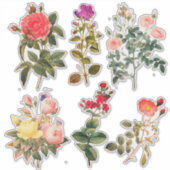 Kleurrijke  kunstbloemen, vs 2, felle kleuren sticker (Voorkant)