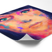 Kleurrijke kunstfoto's voor meisjes poster (Hoek)