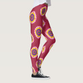 Kleurrijke kunstlegging leggings (Rechts)
