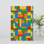 kleurrijke kunststofblokken briefpapier (Staand voorkant)