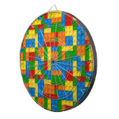 kleurrijke kunststofblokken dartbord (Voorkant Rechts)