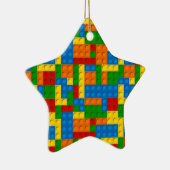 kleurrijke kunststofblokken keramisch ornament (Rechts)