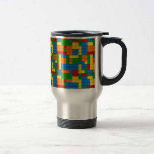 kleurrijke kunststofblokken reisbeker