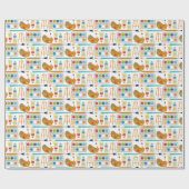 Kleurrijke kunststofonderdelen - vun schilderpatro cadeaupapier (Vlak)