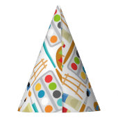 Kleurrijke kunststofonderdelen - vun schilderpatro feesthoedjes (Achterkant)