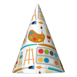 Kleurrijke kunststofonderdelen - vun schilderpatro feesthoedjes