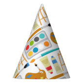 Kleurrijke kunststofonderdelen - vun schilderpatro feesthoedjes (Links)