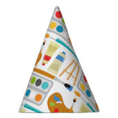 Kleurrijke kunststofonderdelen - vun schilderpatro feesthoedjes (Rechts)