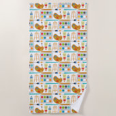 Kleurrijke kunststofonderdelen - vun schilderpatro strandlaken (Voorkant)