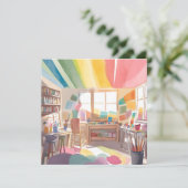 Kleurrijke kunststudio | Waterverf schilderij Kaar (Staand voorkant)