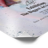 Kleurrijke kunsttentoonstelling Flyer Portret, Kun Foto Afdruk (Hoek)