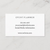 Kleurrijke kunstwijn Fles en glaswerk Visitekaartje (Achterkant)