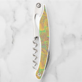 Kleurrijke kurken kurkentrekker (Voorkant)