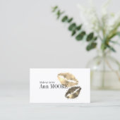 Kleurrijke kus goudslijm visitekaartje (Staand voorkant)