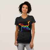 Kleurrijke kus t-shirt (Voorkant volledig)