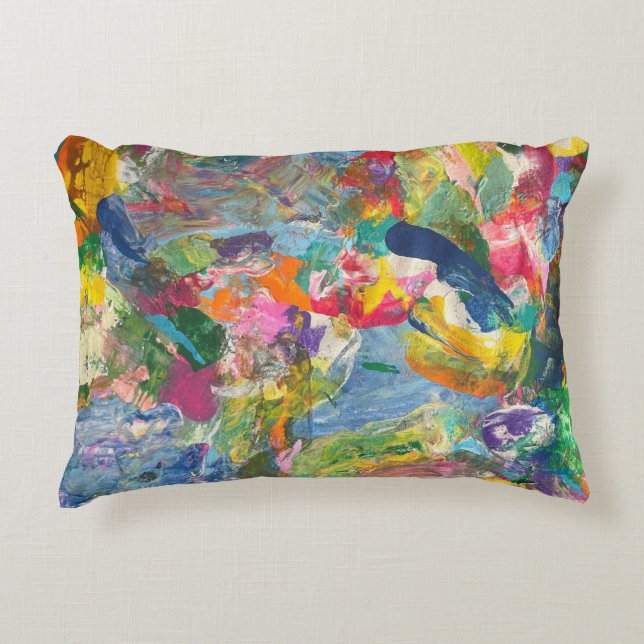 Kleurrijke Kussen Decor Esthetische Dromerige Kuss (Voorkant)