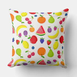 Kleurrijke Kussen met Zomerfruit en Bessen